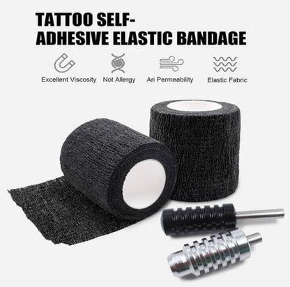 Cohesive bandages black(size: 2inch x 5 yds)