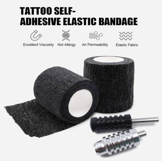 Cohesive bandages black(size: 2inch x 5 yds)