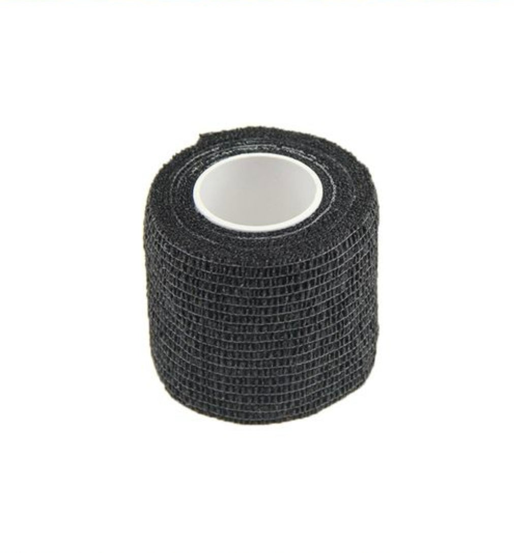 Cohesive bandages black(size: 2inch x 5 yds)